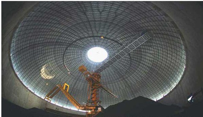 怀柔发电厂干煤棚网架